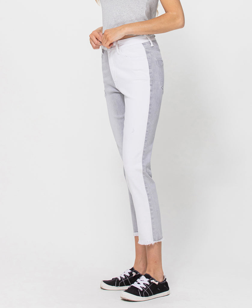 Left side product images of Invincible - Super High Rise Stretch Boyfriend Jeans