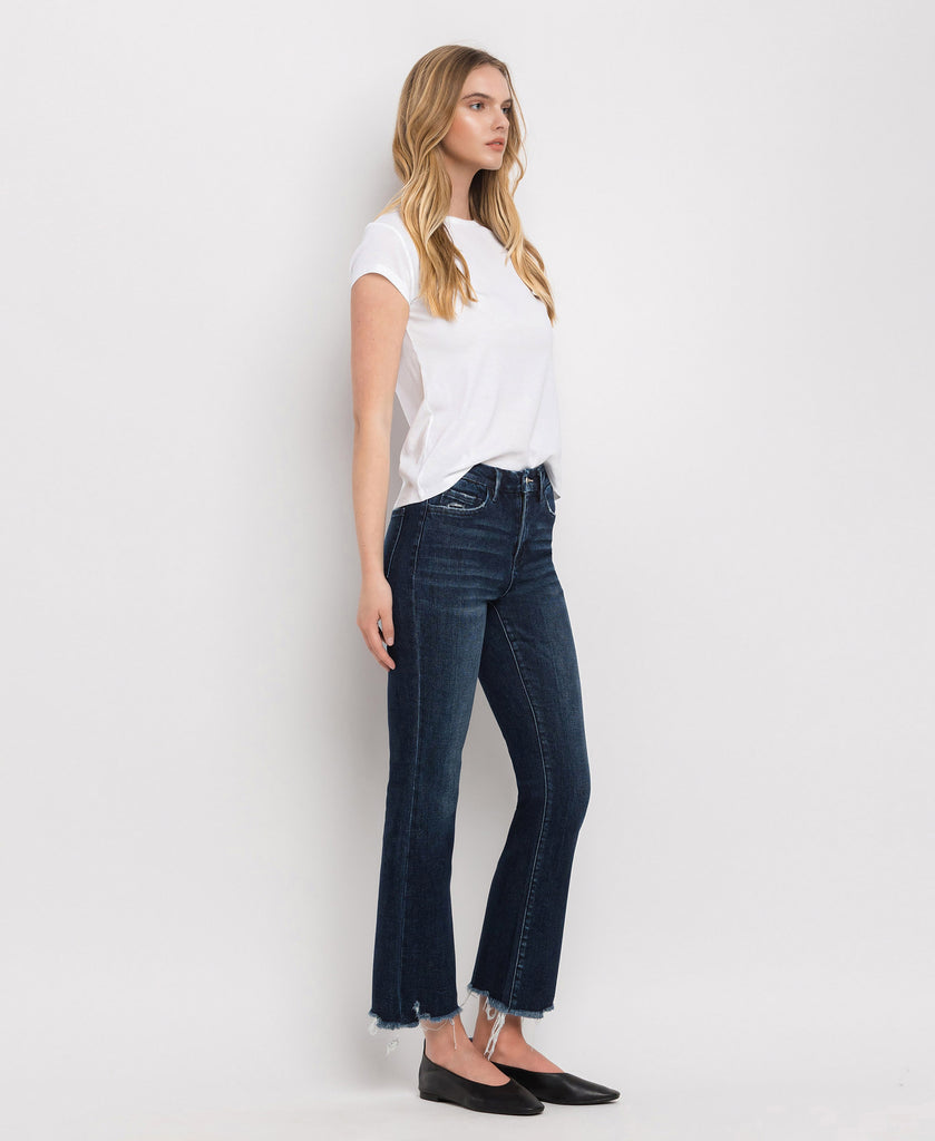 Right 45 degrees product image of Feasible - High Rise Kick Flare Jeans
