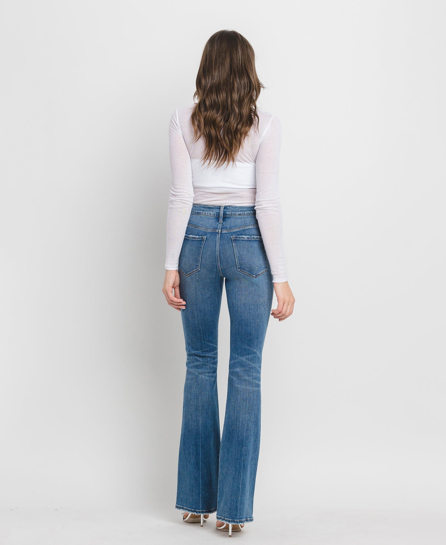 Back product images of Err Free - High Rise Bootcut Flare Jeans