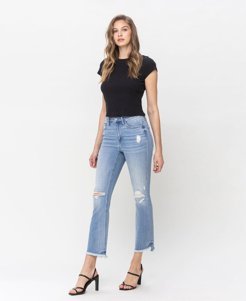 Left 45 degrees product image of Frolic - High Rise Kick Flare Jeans