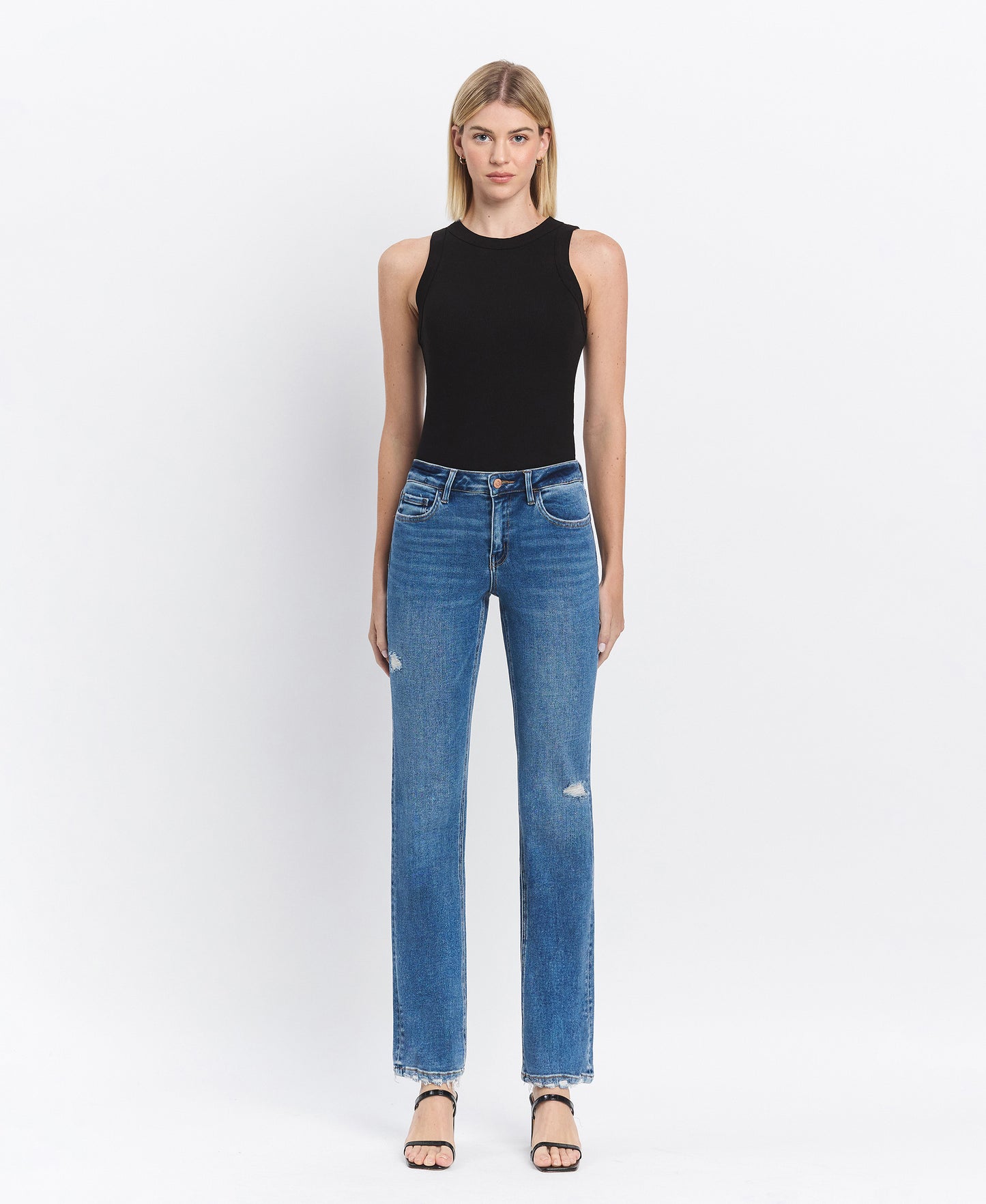 Front product images of Dumbfounding - Mid Rise Regular Straight Jeans