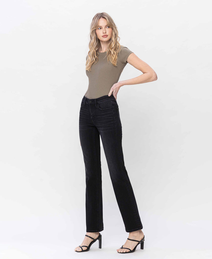 Left 45 degrees product image of Evaluative - Mid Rise Bootcut Jeans