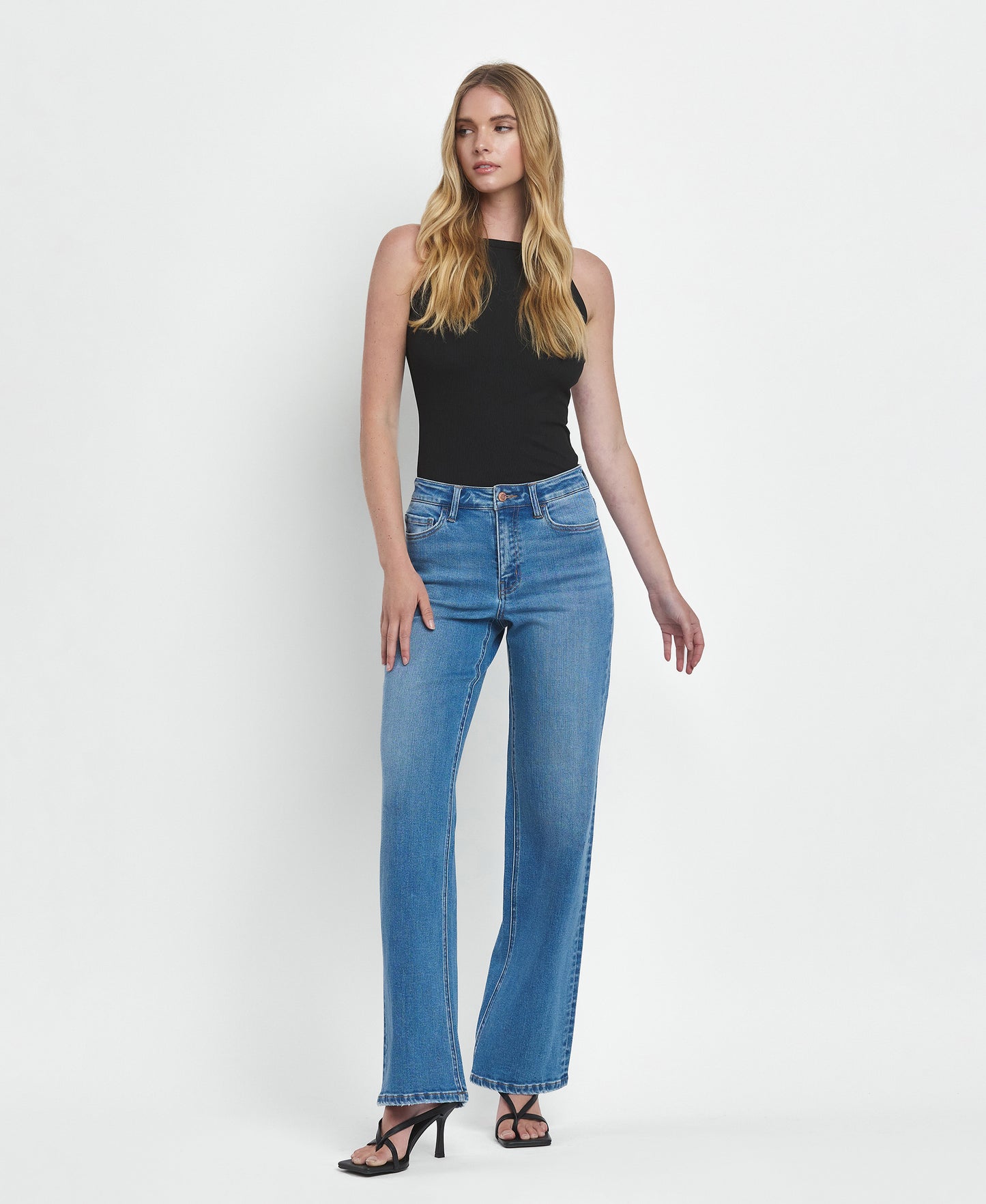 Front product images of Refinery - High Rise Wide Leg Jeans