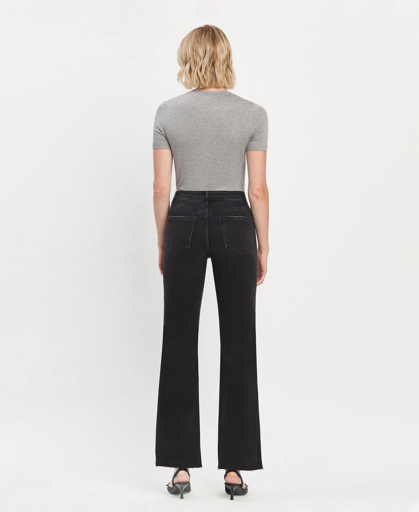 Back product images of Smooth - High Rise Slim Wide Jeans