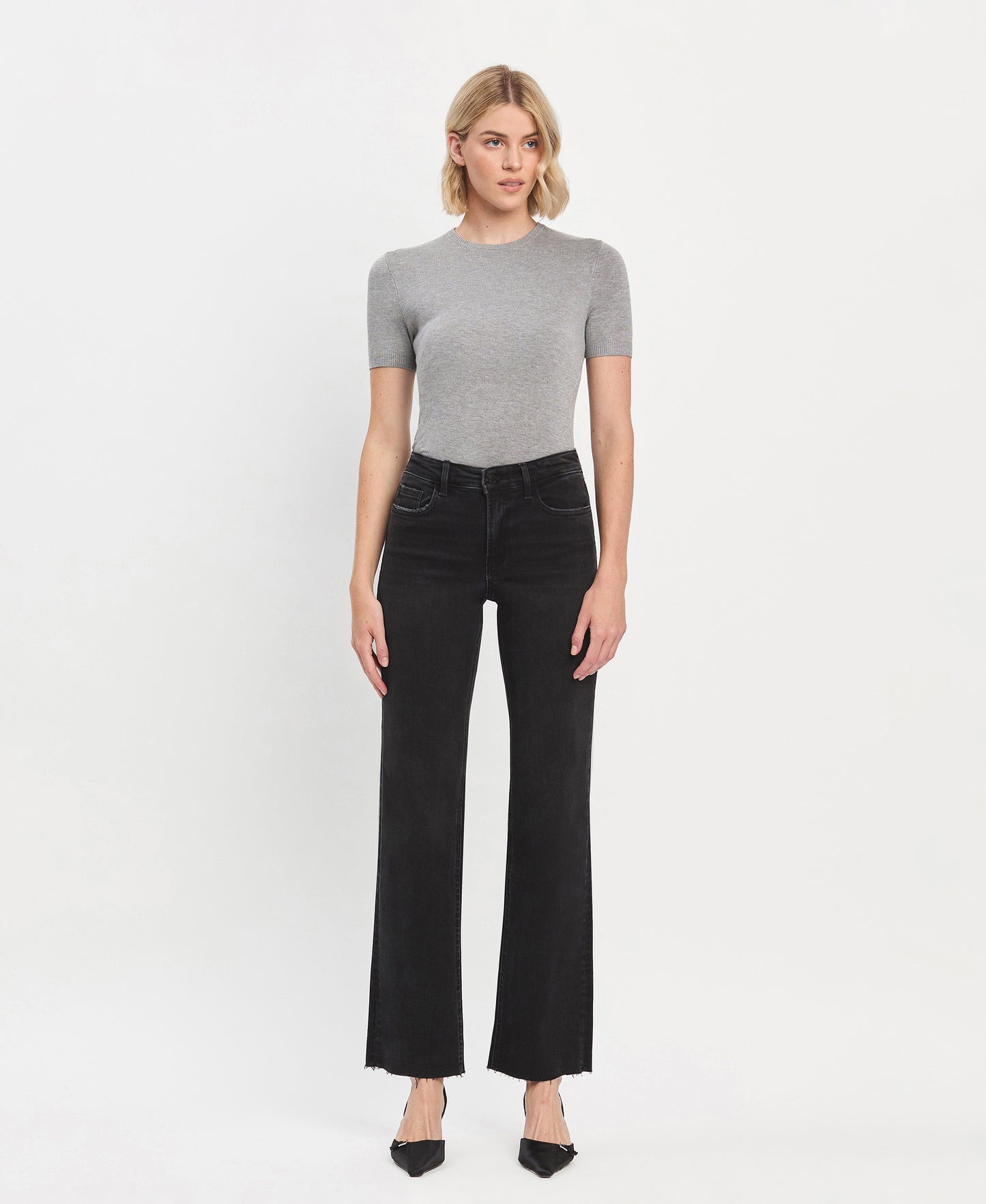 Front product images of Smooth - High Rise Slim Wide Jeans