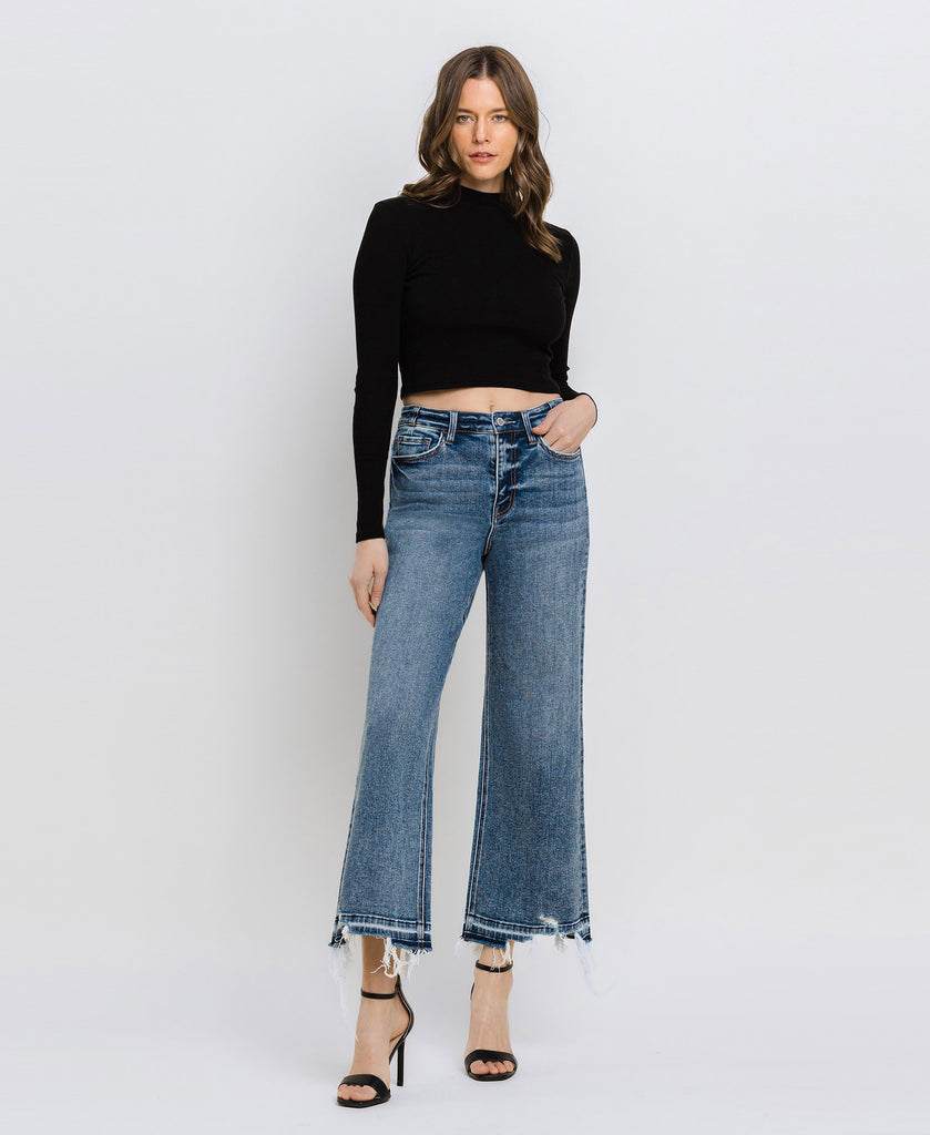 Front product images of Resilient - Super High Rise Crop Wide Leg Jeans