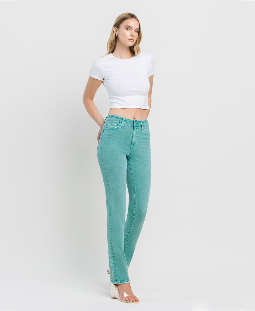 Right 45 degrees product image of Latigo Bay - High Rise Slim Straight Jeans