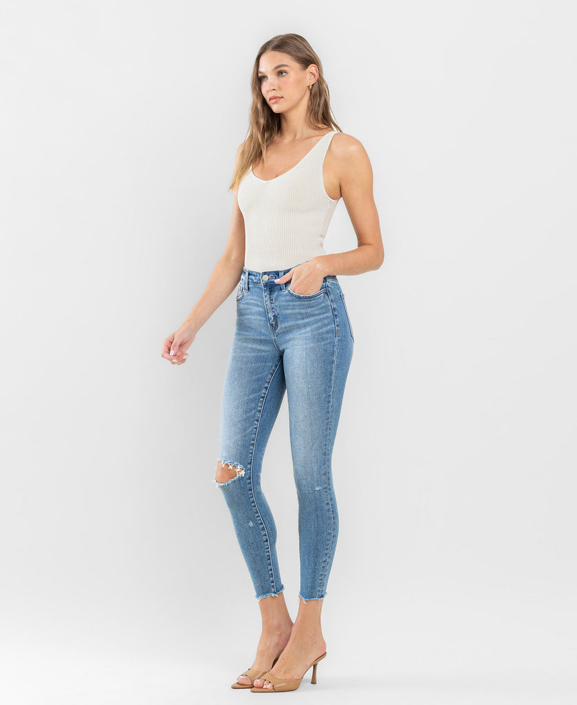 Left 45 degrees product image of Achievable - High Rise Skinny Jeans