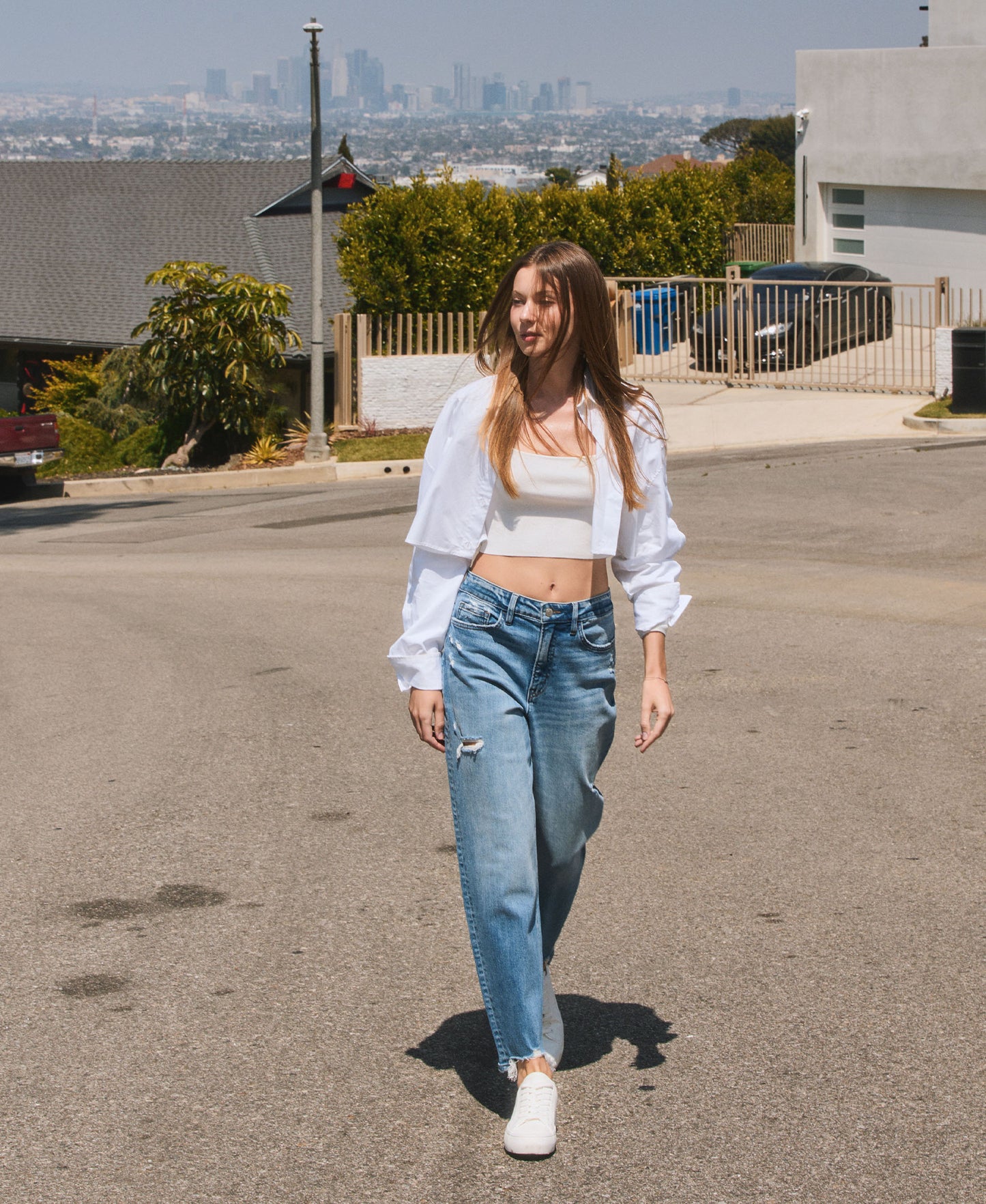 editorial image of Poise - Super High Rise Barrel Leg Jeans