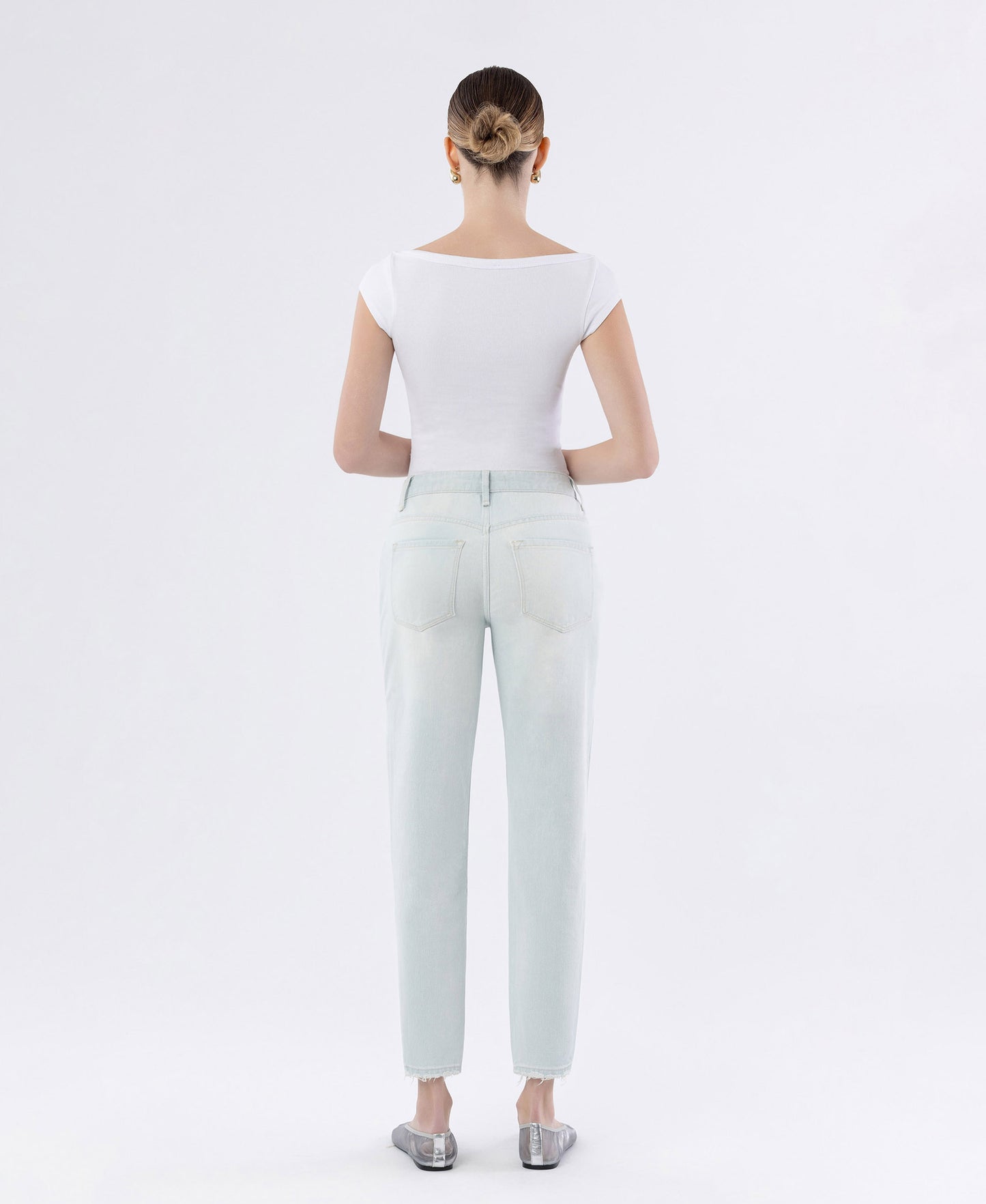 Back product images of Reform - Distressed Mom Jeans