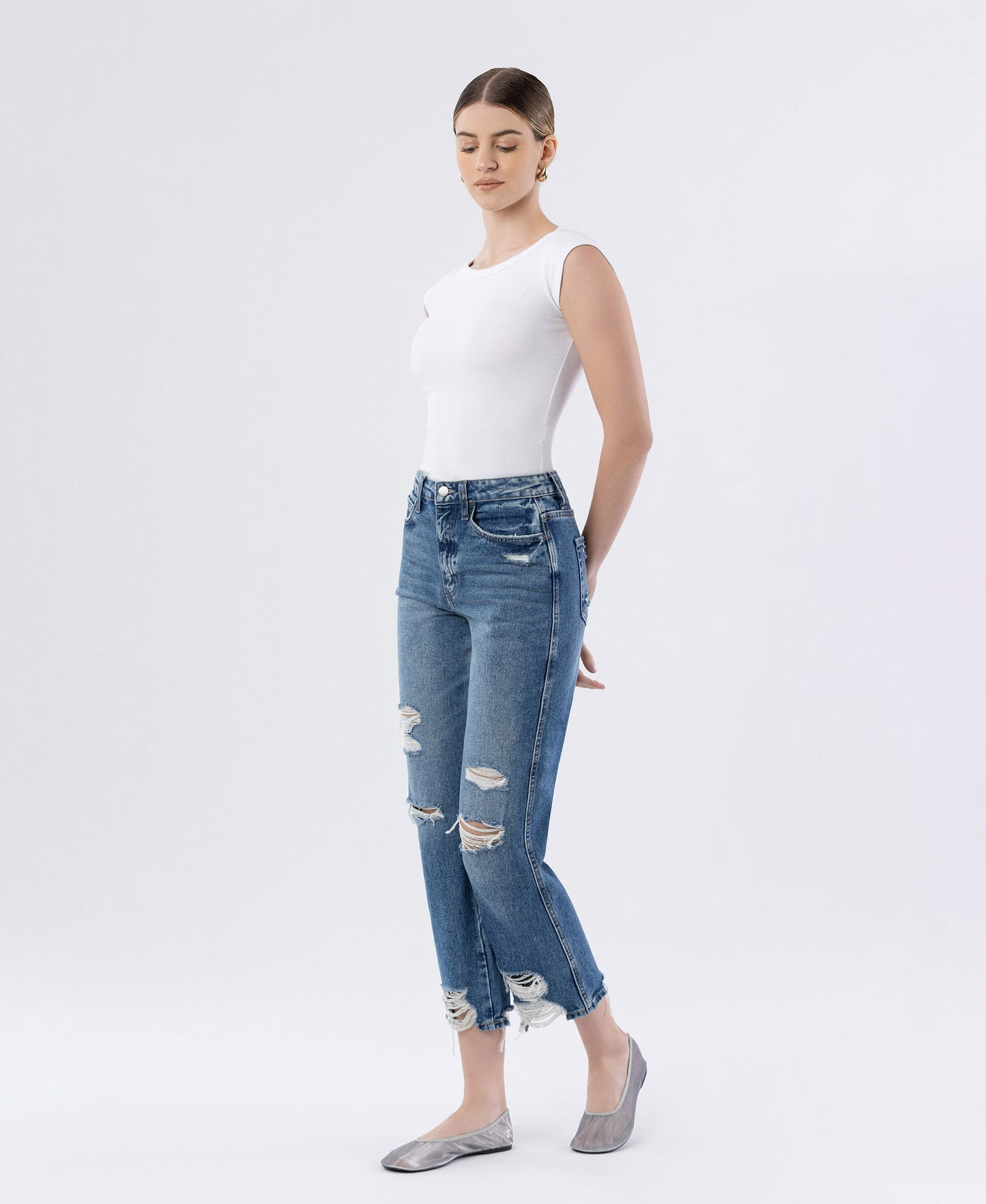 Left 45 degrees product image of Lolita - Super High Rise Straight Jeans