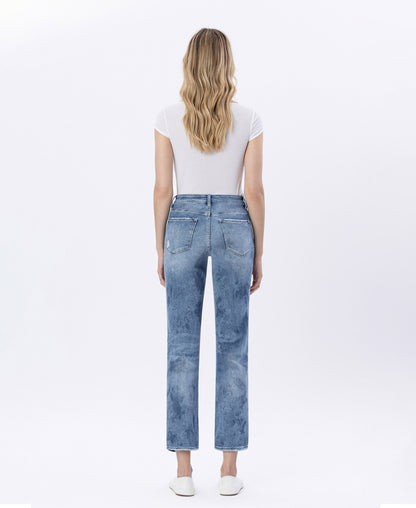 Back product images of  West Side - High Rise Crop Straight Jeans