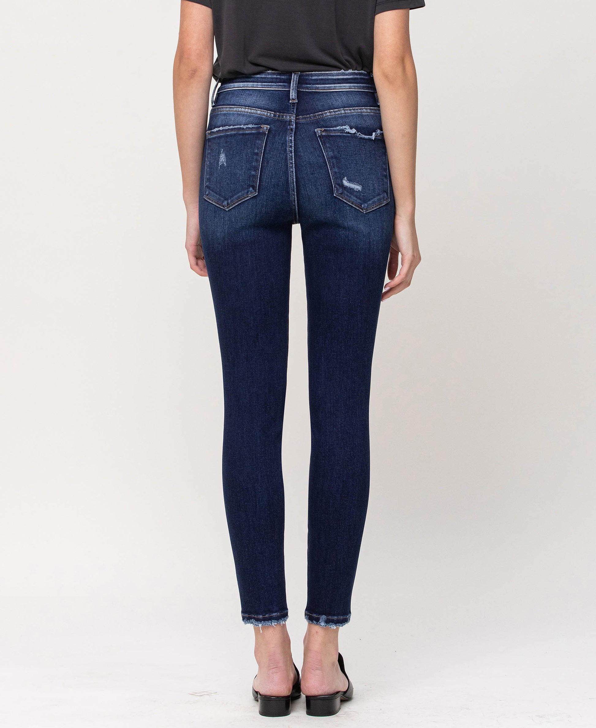 Back product images of Catch the Breeze - High Rise Forward Outseam Crop Skinny Jeans