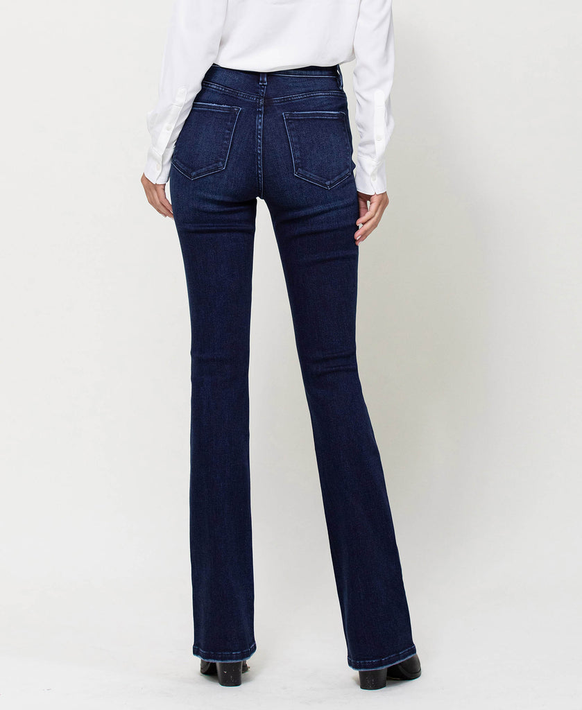 Back product images of Come Closer - High Rise Mini Flare Jeans