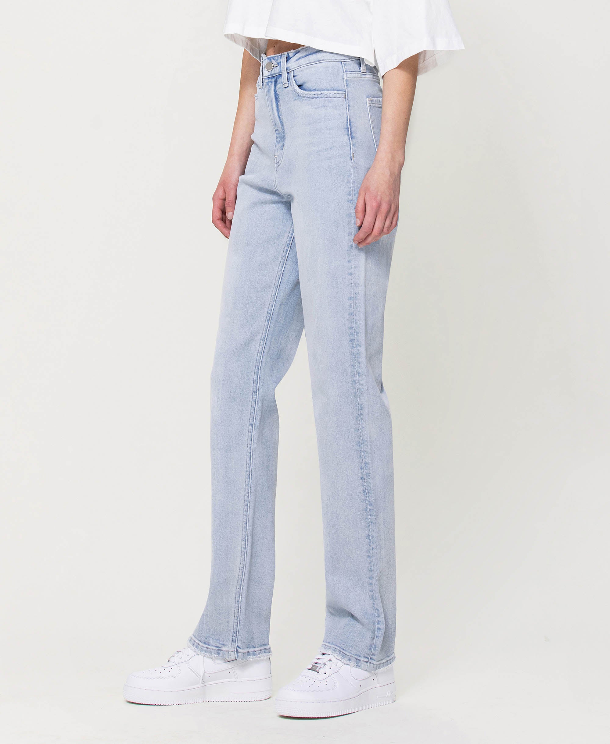 Sea Of Love - Super High Rise 90's Vintage Straight Jeans