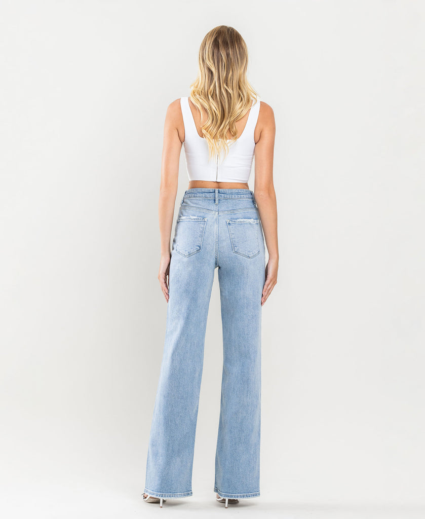 Back product images of Dreaming Hill - Super High Rise 90's Vintage Flare Jeans