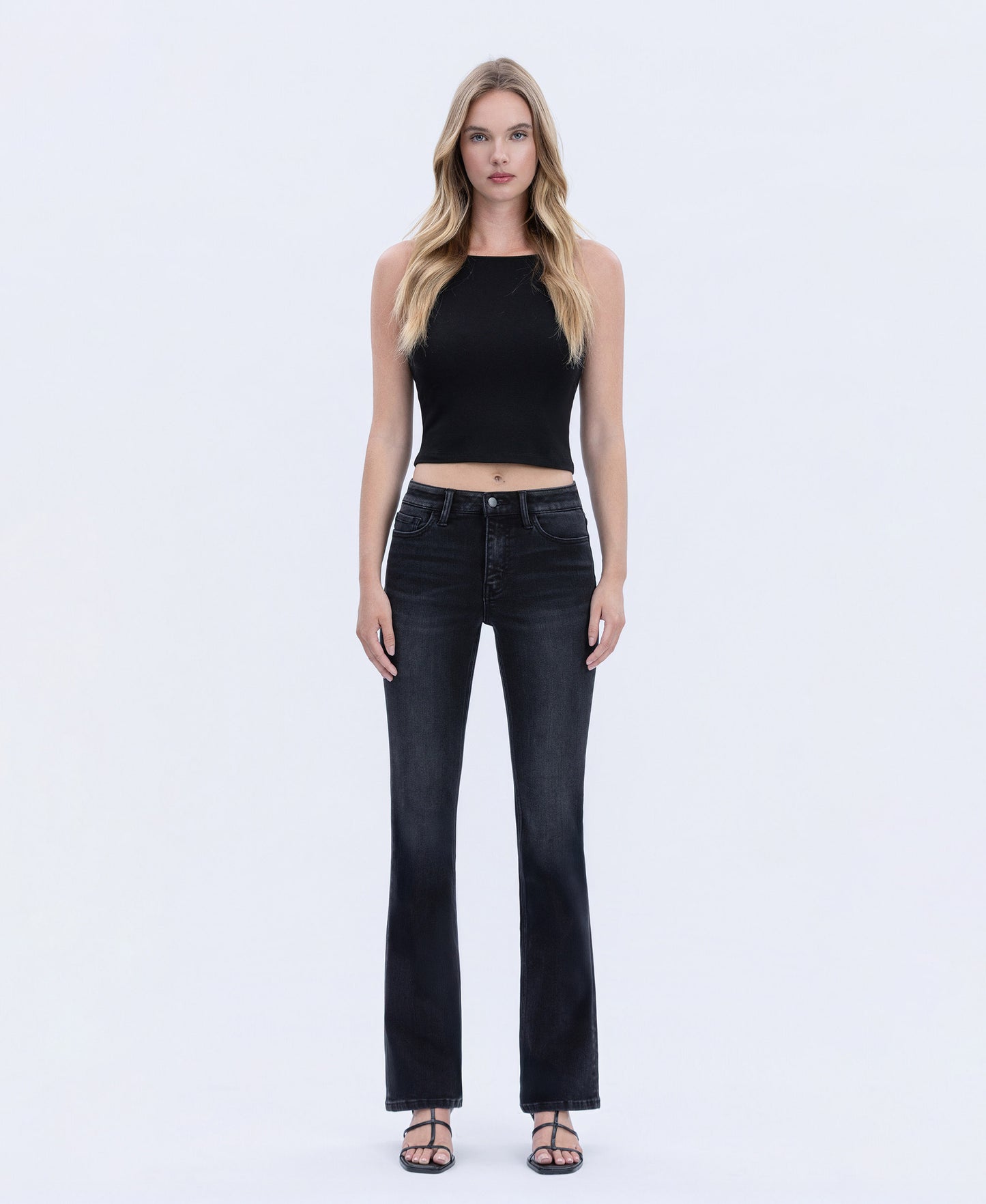 Front product images of Significant - High Rise Full Length Slim Bootcut Jeans