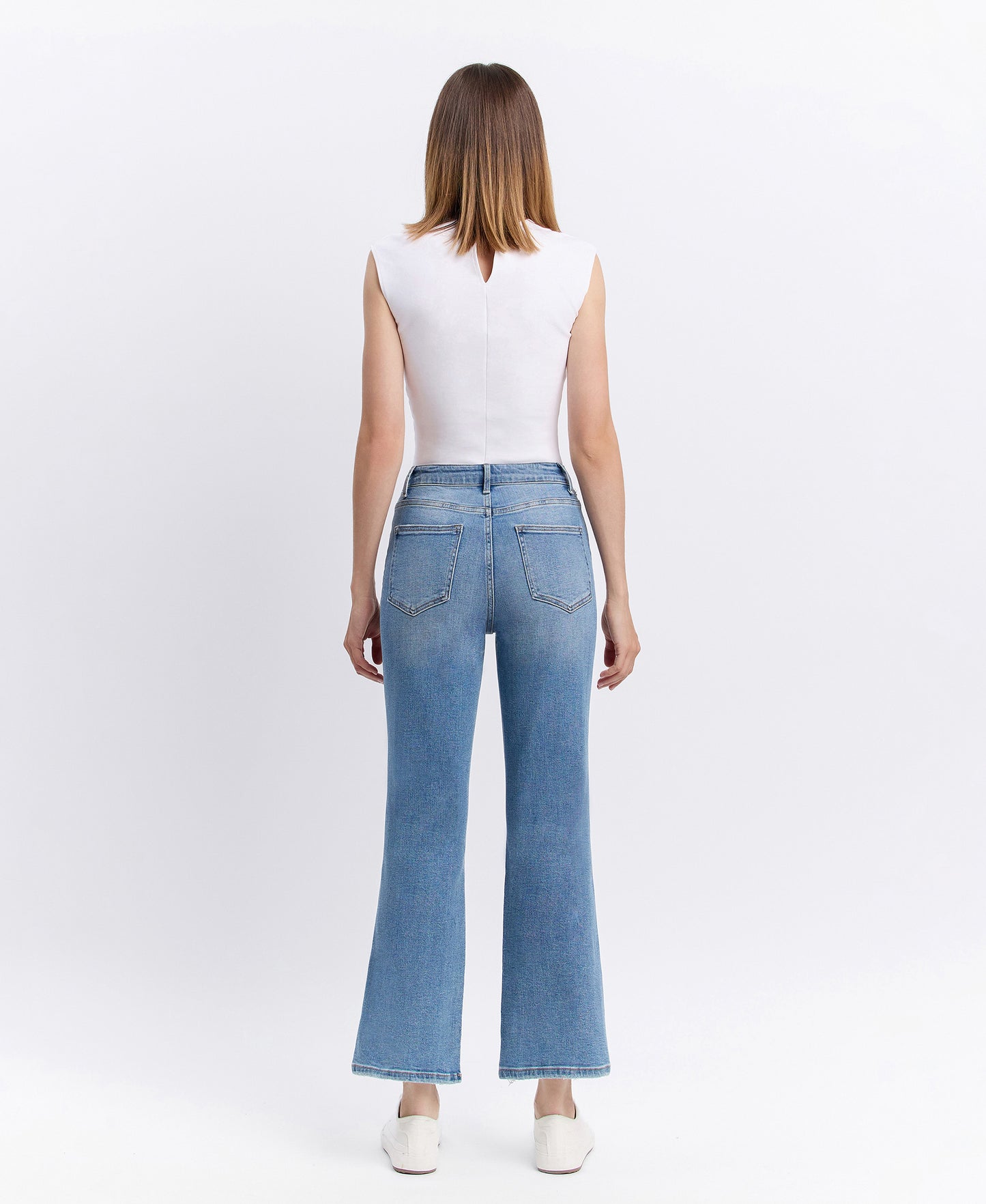 Back product images of Valiance - Super High Rise 90's Vintage Ankle Flare Jeans