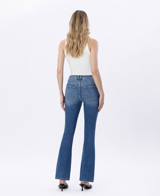 Back product images of Bergenia - High Rise Bootcut Jeans