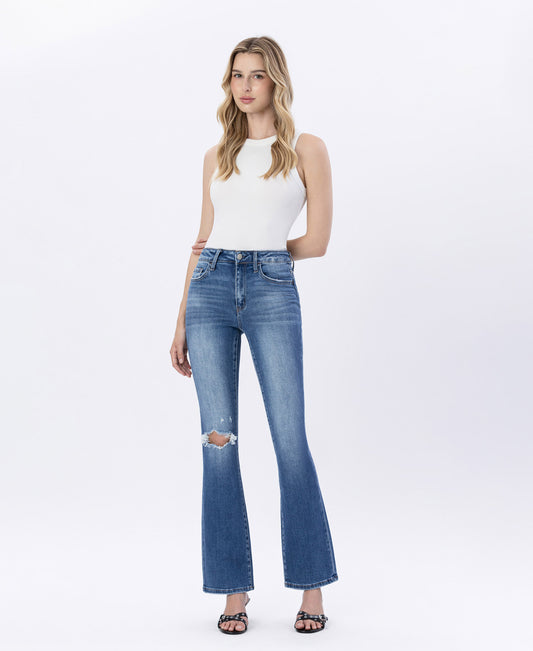 Front product images of Bergenia - High Rise Bootcut Jeans
