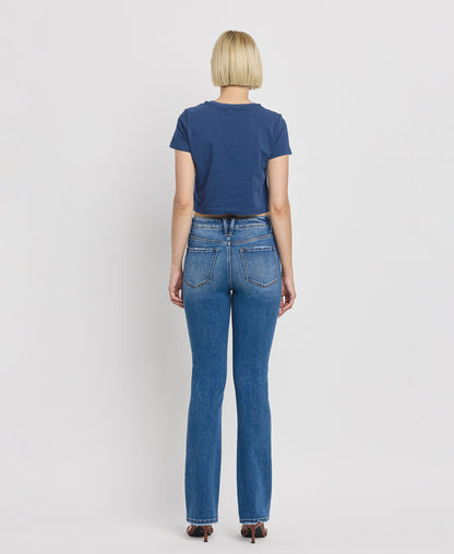 Back product images of Bergenia - High Rise Bootcut Jeans