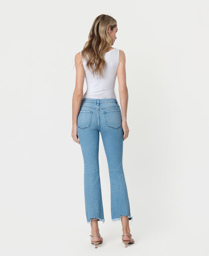 Back product images of Light Bright - High Rise Seamless Waistband Kick Flare Jeans