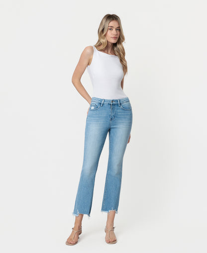 Front product images of Light Bright - High Rise Seamless Waistband Kick Flare Jeans