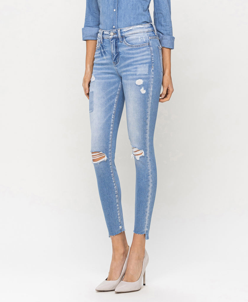Left 45 degrees product image of Gooood - High Rise Skinny Jeans