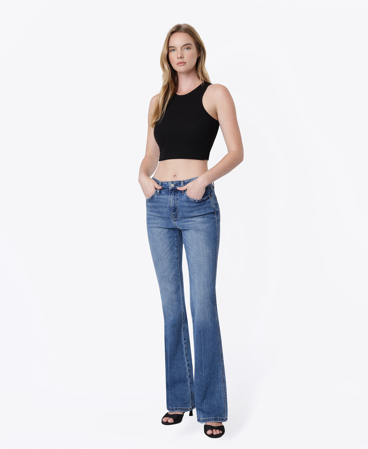 Left 45 degrees product image of Err Free - High Rise Bootcut Jeans