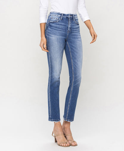 Right 45 degrees product image of Poised - High Rise Slim Straight Jeans