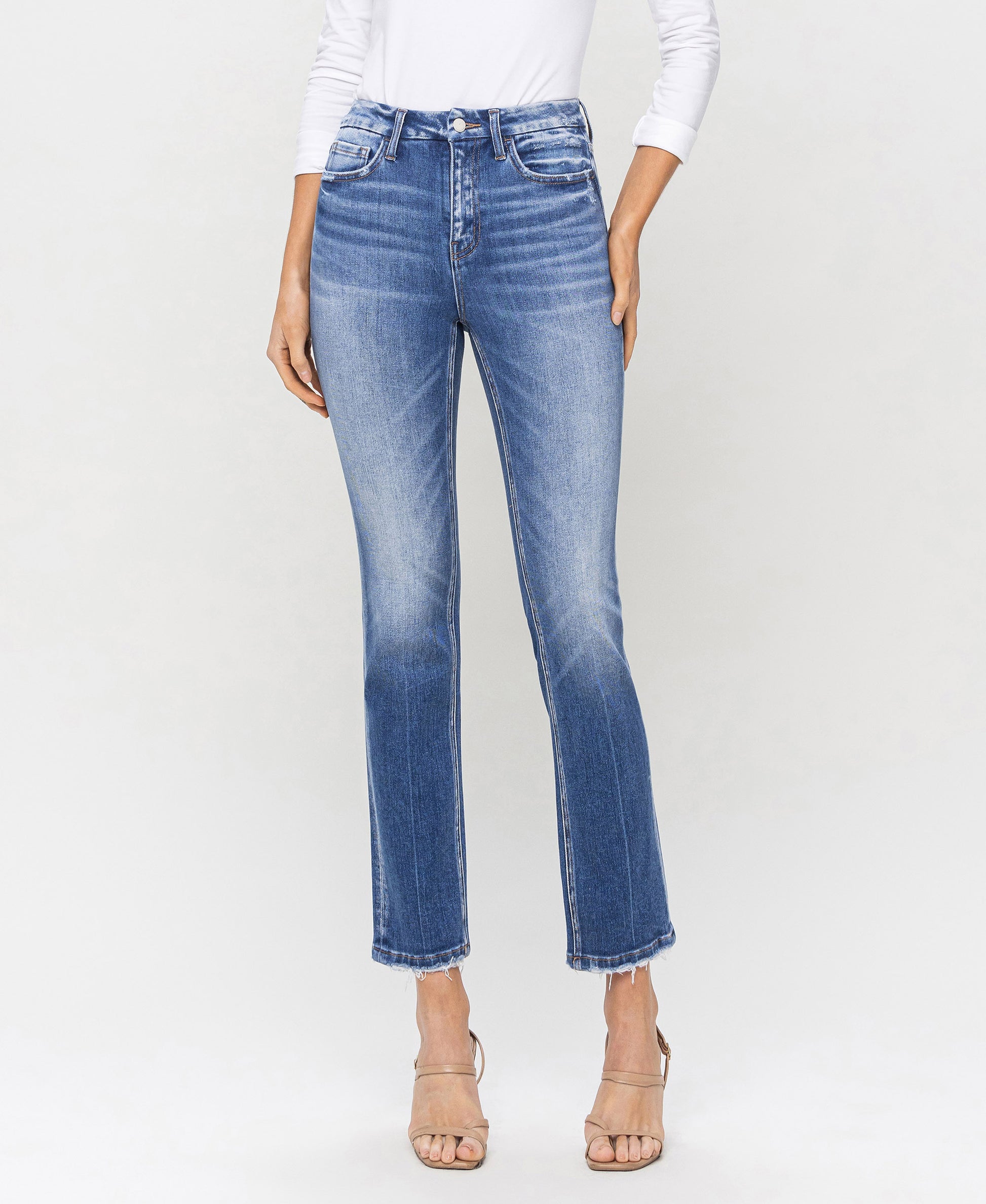 Front product images of Poised - High Rise Slim Straight Jeans