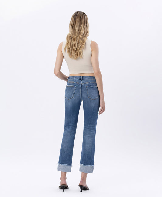 Back product images of Sensible - High Rise Cuffed Straight Jeans