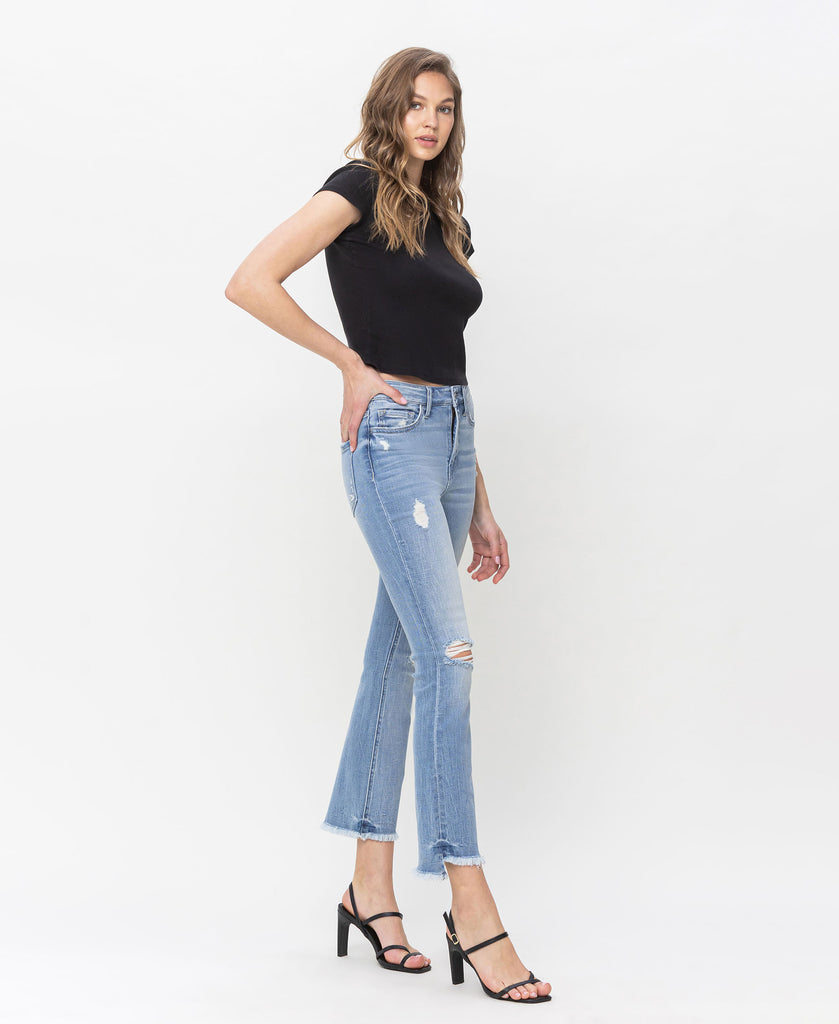 Right 45 degrees product image of Frolic - High Rise Kick Flare Jeans