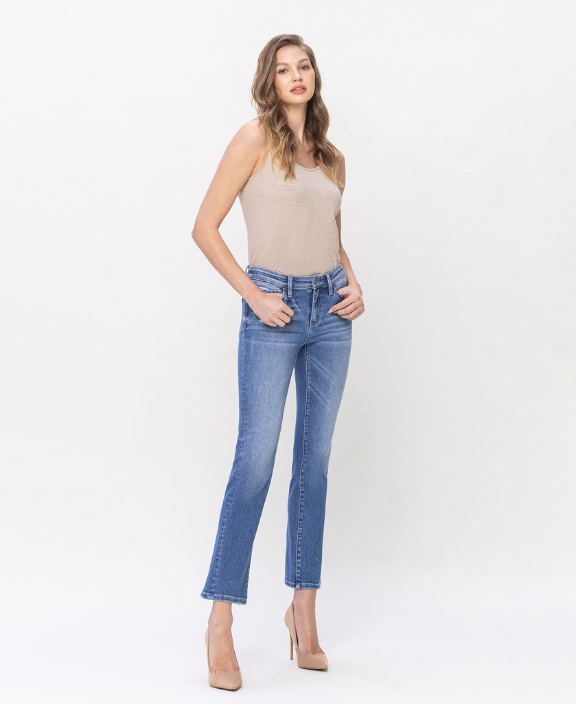 Right 45 degrees product image of Clean - Low Rise Slim Ankle Bootcut Jeans