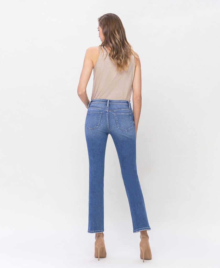 Back product images of Clean - Low Rise Slim Ankle Bootcut Jeans