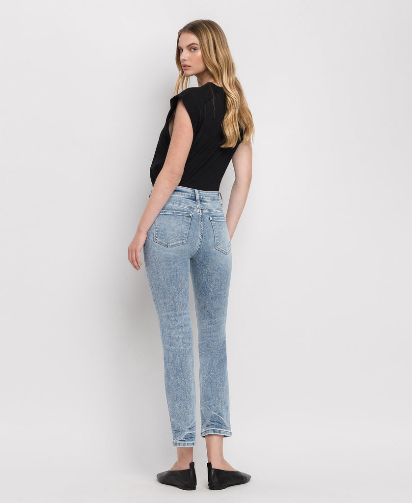 Back product images of Strikingly - High Rise Slim Straight Jeans