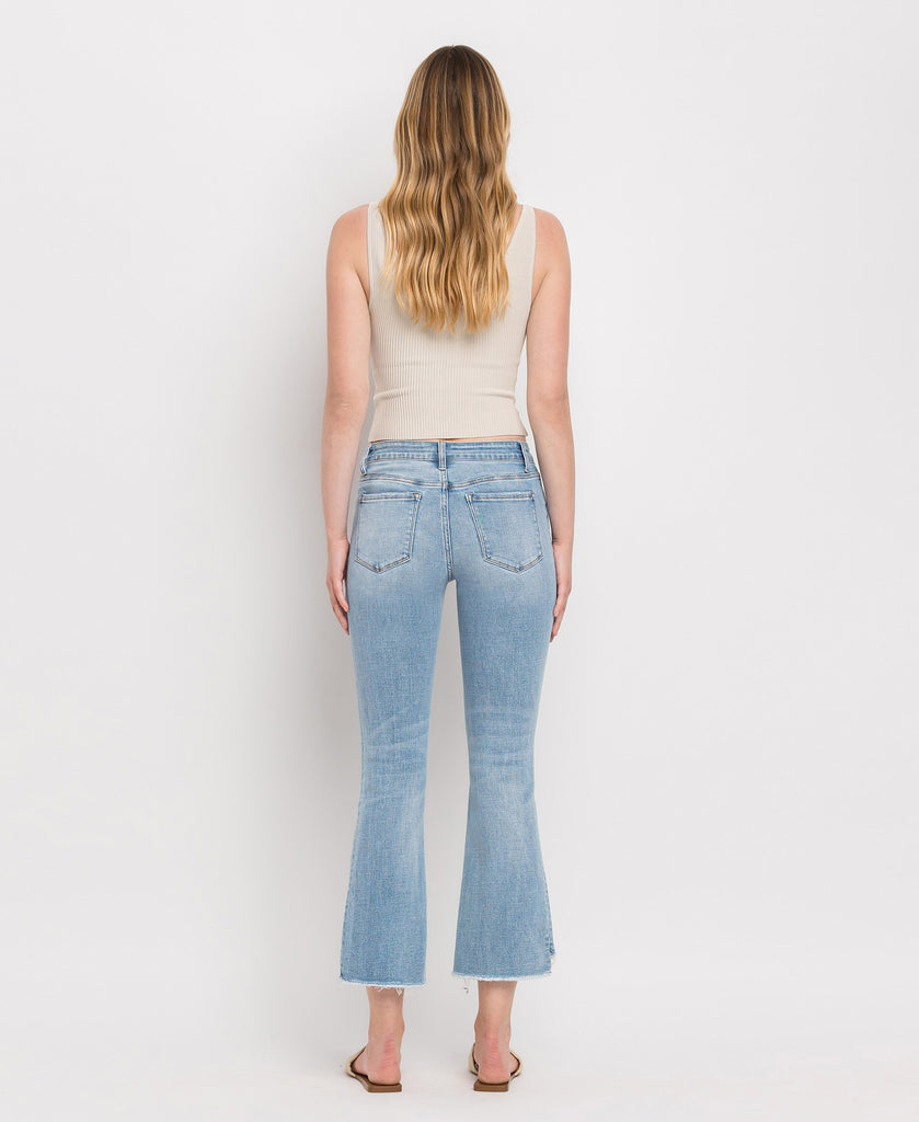Back product images of Wows - Mid Rise Crop Flare Jeans