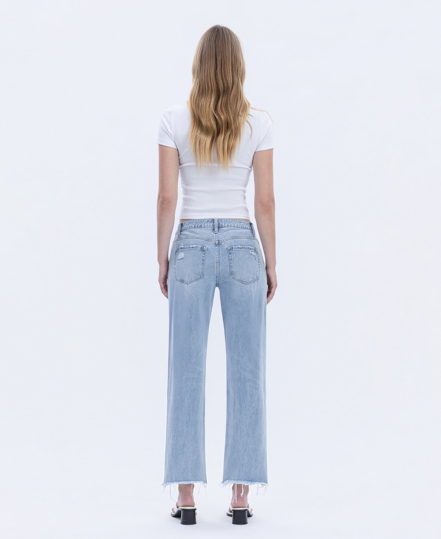 Back product images of Flexible - Super High Rise Relaxed Straight Jeans