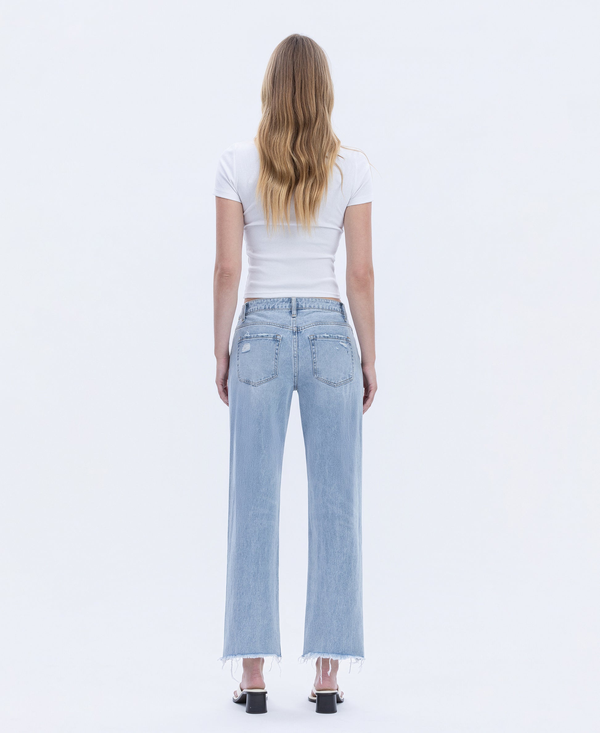 Back product images of Flexible - Super High Rise Relaxed Straight Jeans