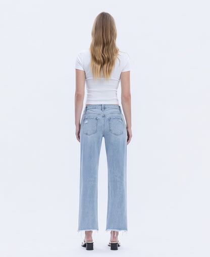 Back product images of Flexible - Super High Rise Relaxed Straight Jeans