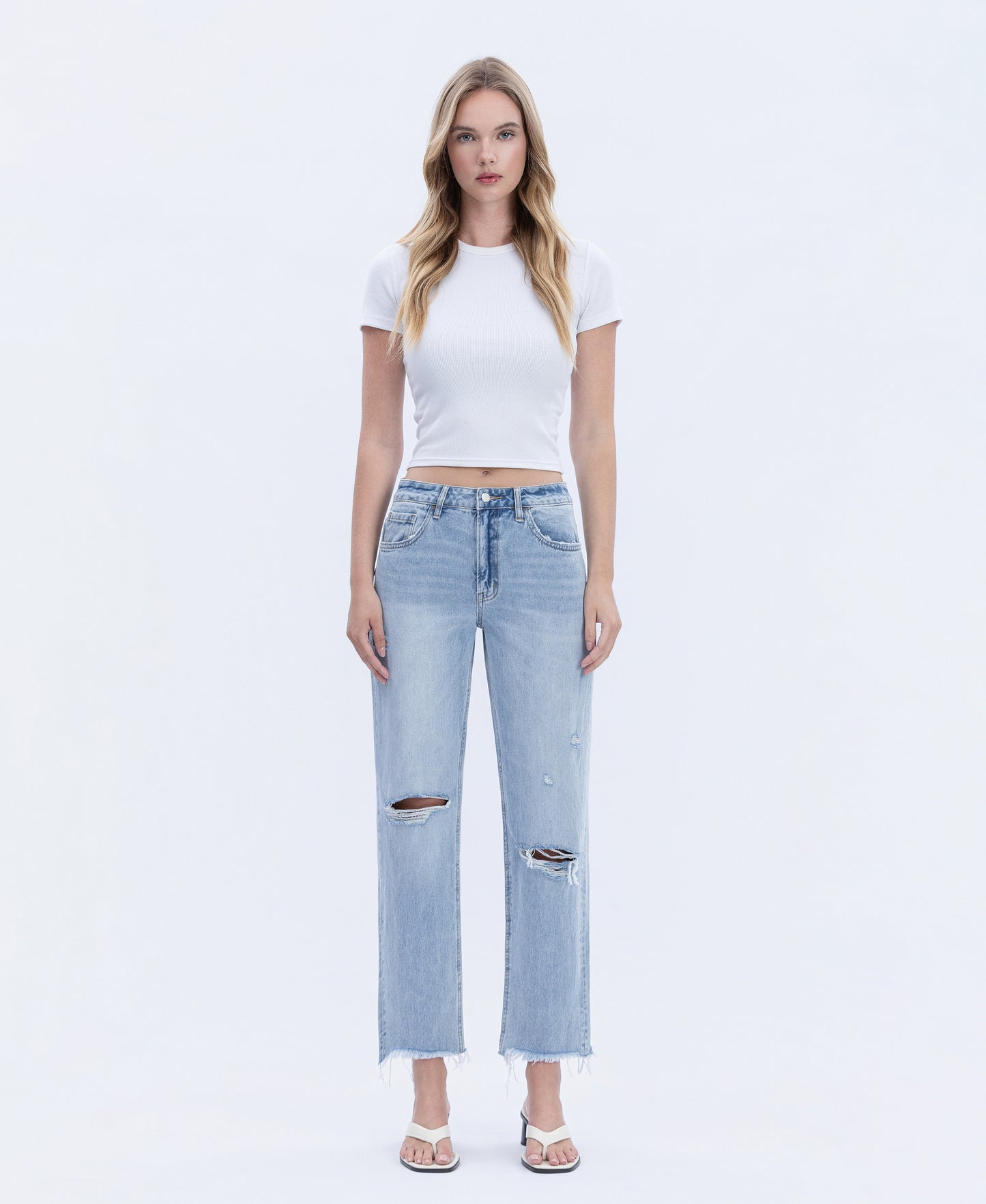 Front product images of Flexible - Super High Rise Relaxed Straight Jeans