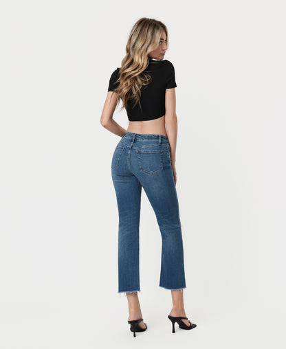 Back product images of Tranquility - Mid Rise Crop Straight Jeans