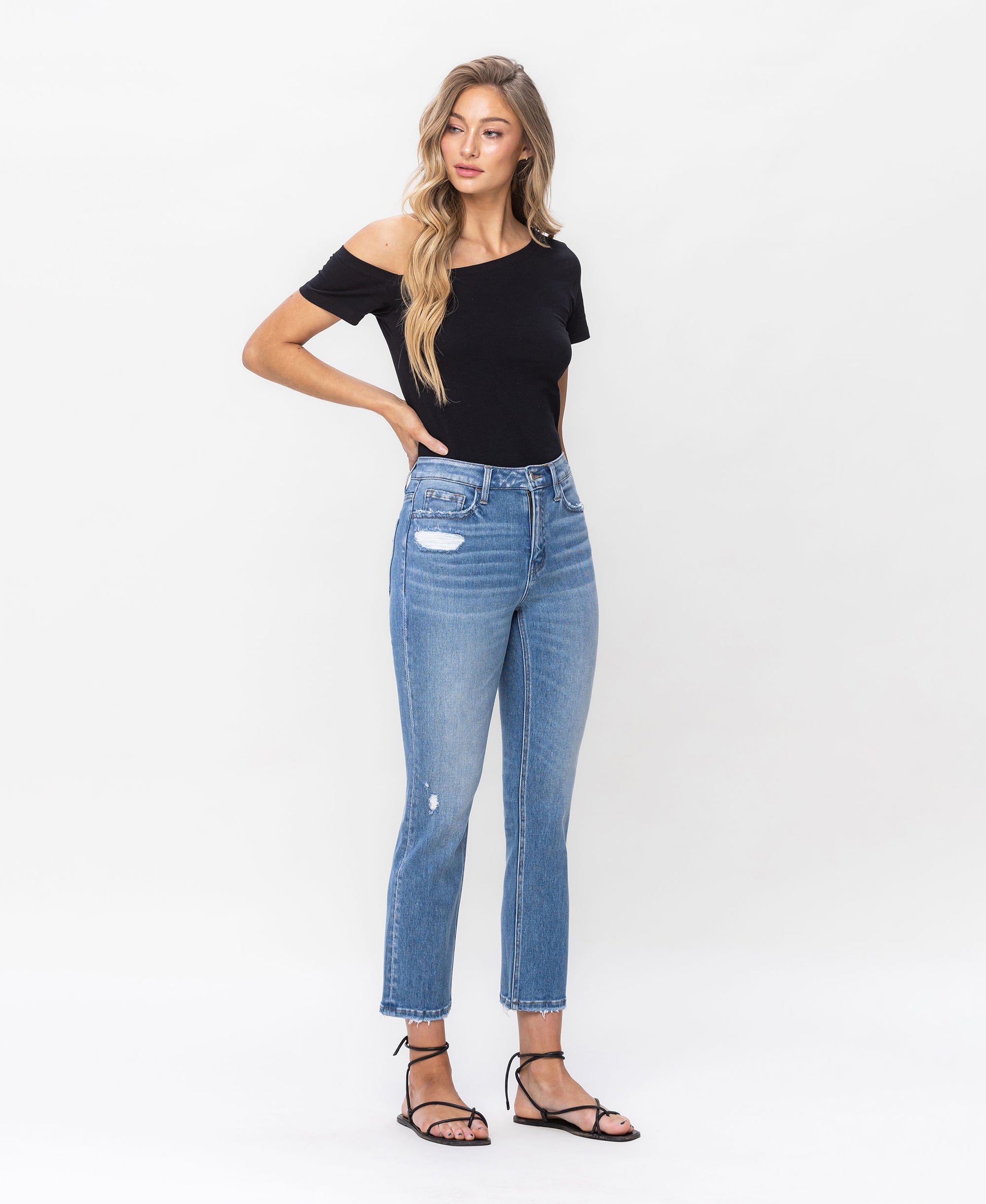 Right 45 degrees product image of Willing - High Rise Slim Straight Jeans