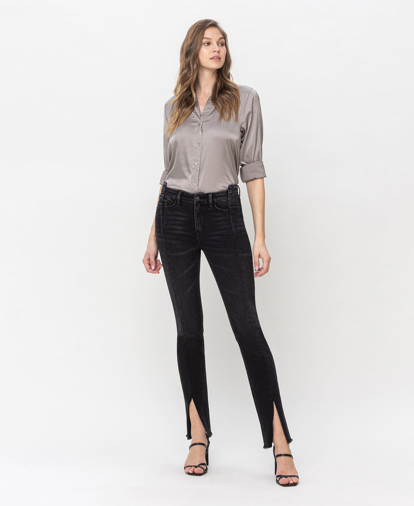 Front product images of Rectify - High Rise Slim Straight Jeans