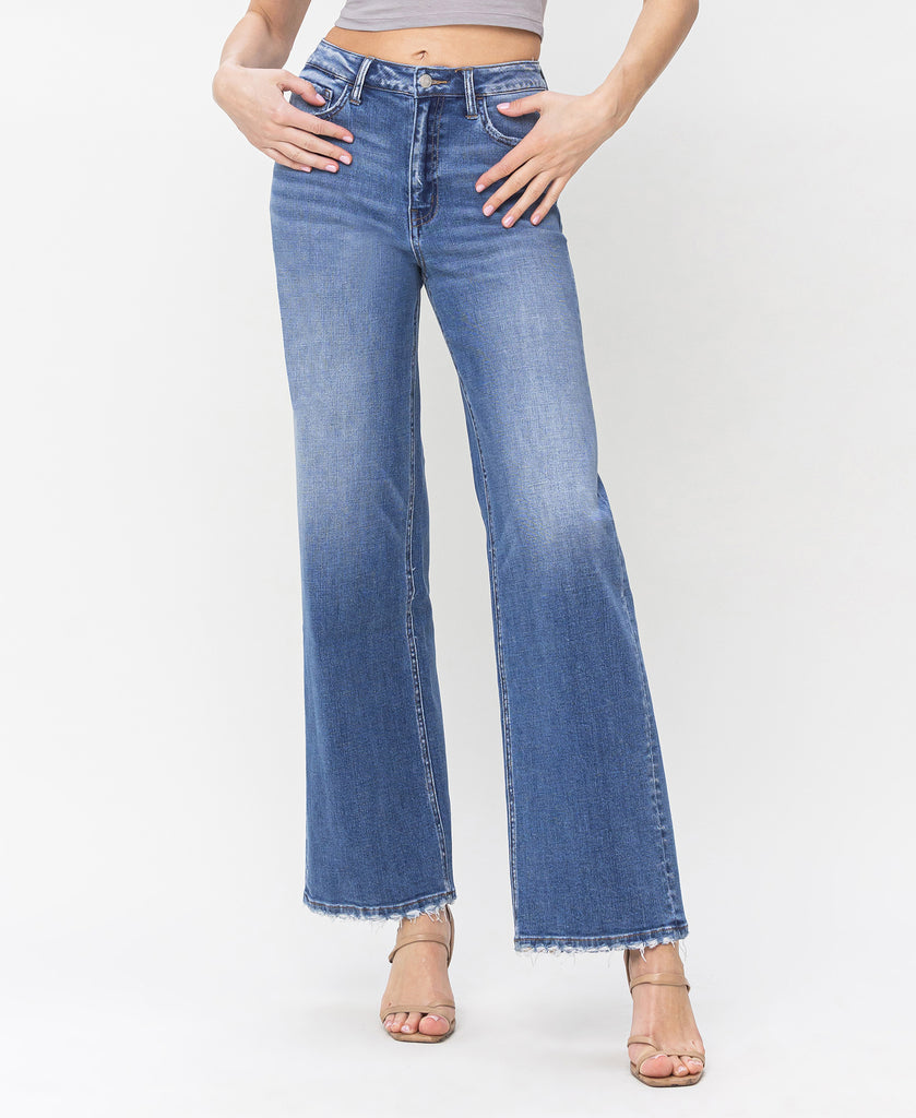 Front product images of Regard - Super High Rise 90's Vintage Loose Wide Jeans