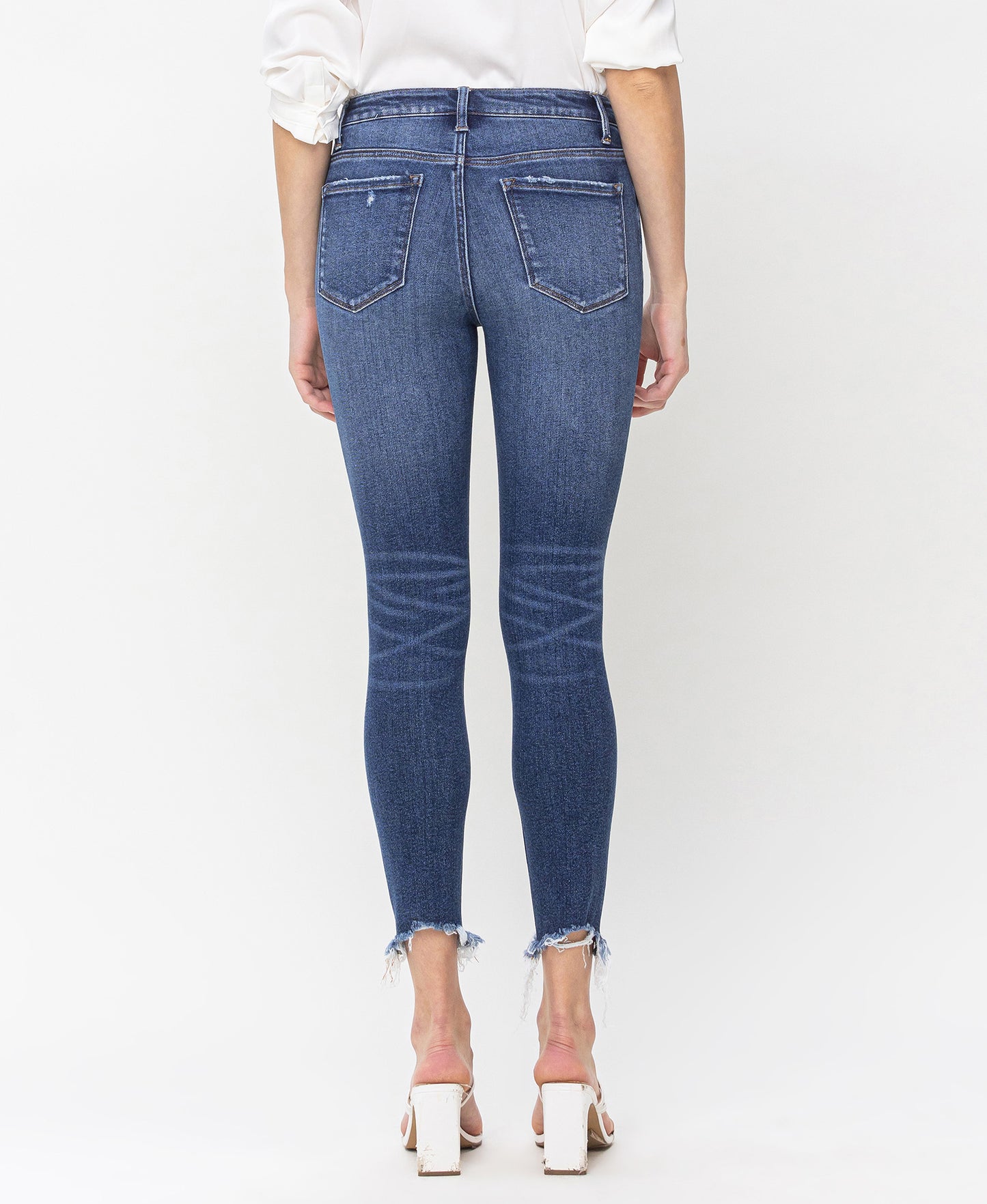 Back product images of Counter Attack - High Rise Crop Skinny Jeans