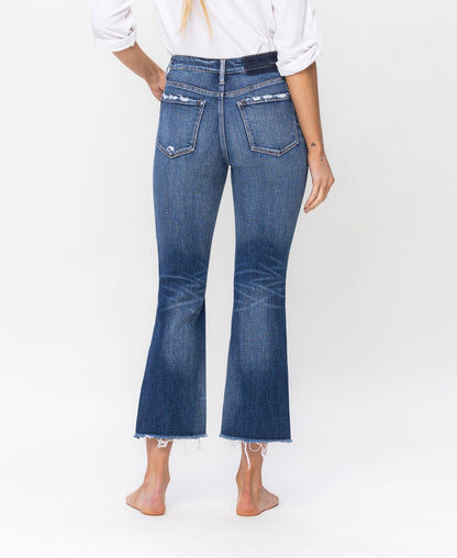 Back product images of Ingenuity - High Rise Step Hem Crop Flare Jeans