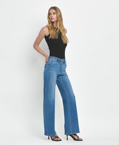 Right 45 degrees product image of Refinery - High Rise Wide Leg Jeans
