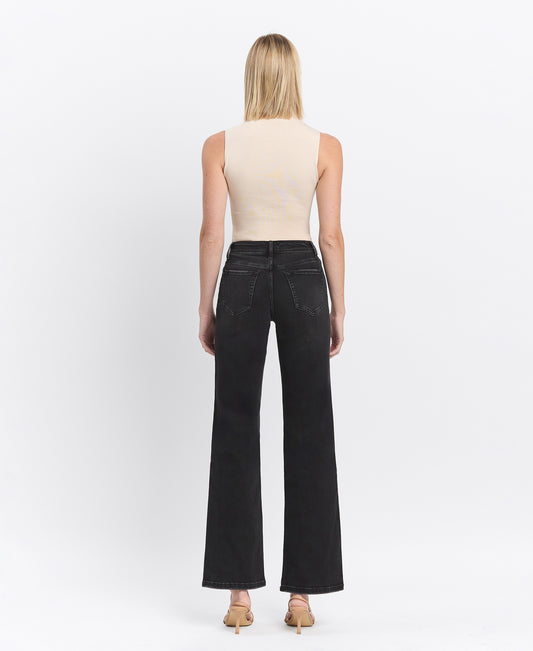 Back product images of Encourage - High Rise Loose Fit Wide Jeans