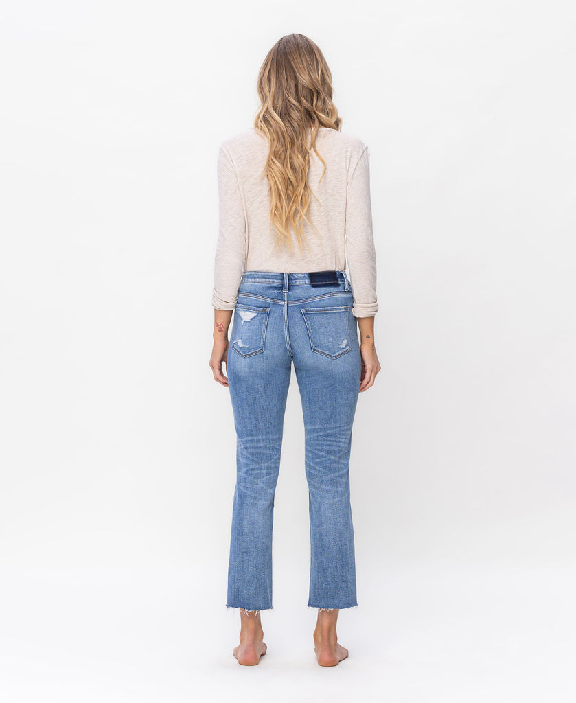 Back product images of Altruistically - Mid Rise Slim Straight Jeans